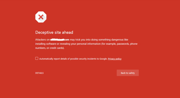 Deceptive Site Ahead Google Chrome Deceptive Site Ahead Google Chrome